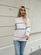 Kensley Turtleneck Snowflake Sweater