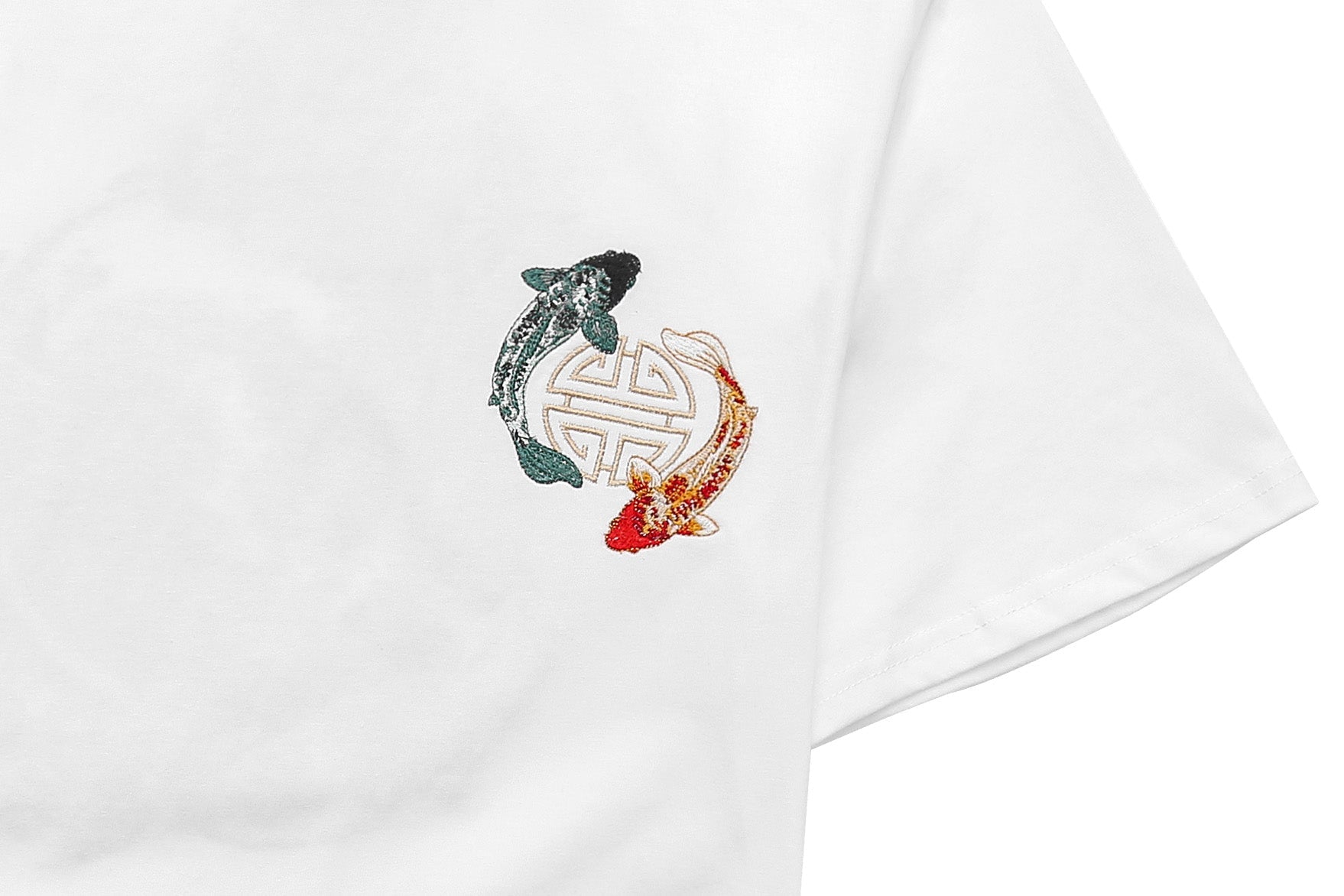 KH880 Yin Yang Koi Embroidery Tee