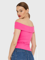 Kristy Tube Top Sexy T-shirt Off-shoulder