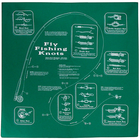 The Printed Image 104111 Fly Fishing Knots Bandana
