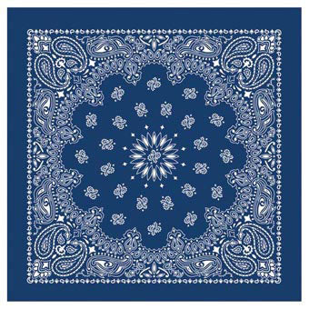 Bandanas Blue With Hang Tag