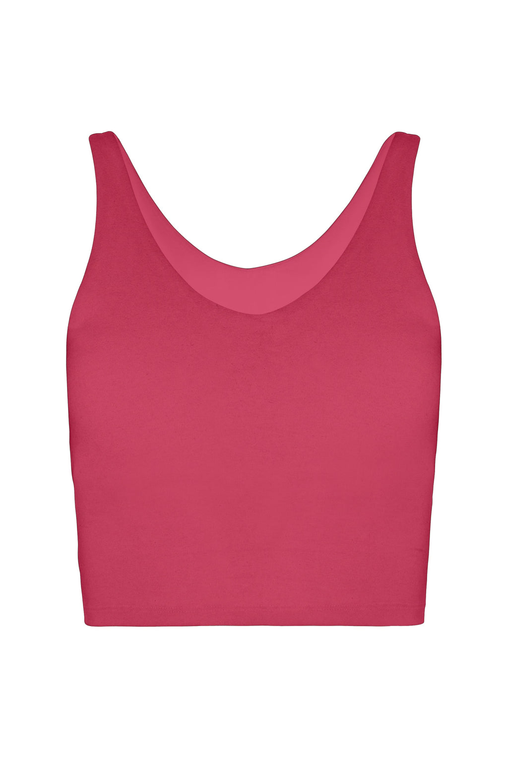 V Neck Organic Cotton Crop Tank