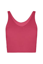 V Neck Organic Cotton Crop Tank