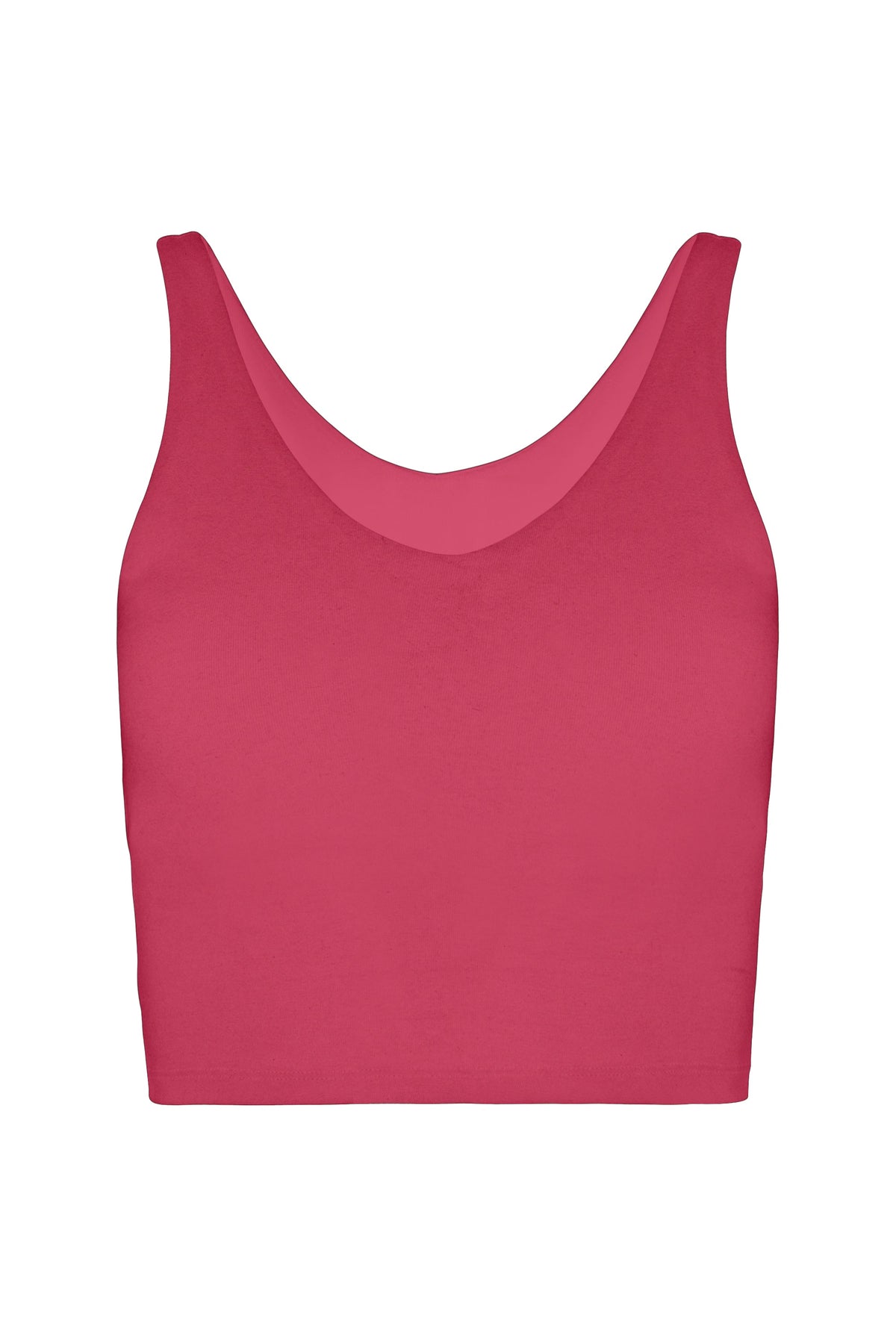 V Neck Organic Cotton Crop Tank