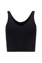 V Neck Organic Cotton Crop Tank