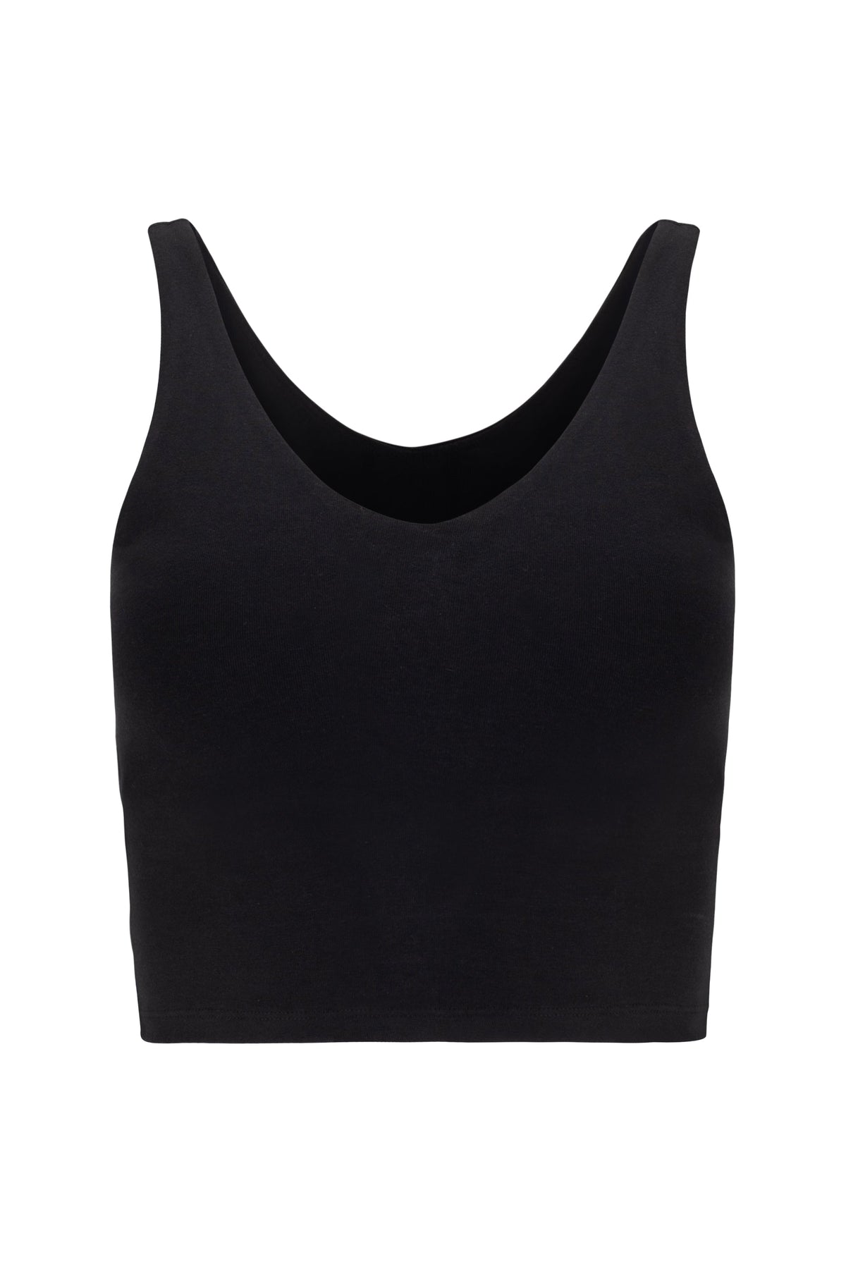 V Neck Organic Cotton Crop Tank