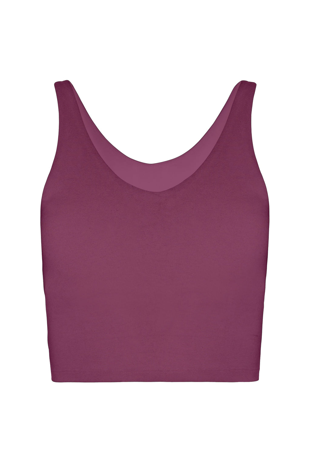 V Neck Organic Cotton Crop Tank