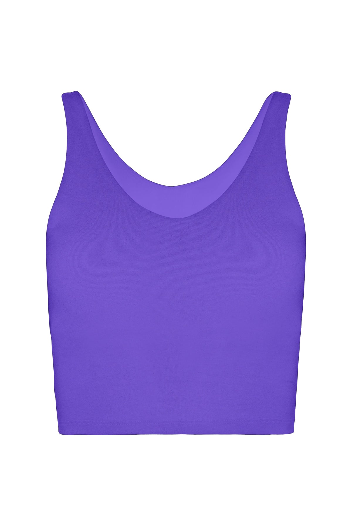 V Neck Organic Cotton Crop Tank