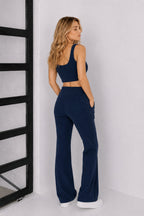 Jules Waffle Knit Organic Cotton Drawstring Pant