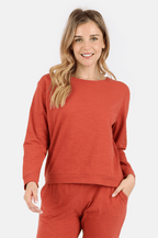 Tegan Organic Cotton Long Sleeve Pullover