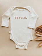 Bestie Clay Organic Cotton Baby Bodysuit Long Sleeve