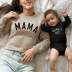 Mama & Mama’s Boy Matching Sweatshirts | Mother Son Outfit Set