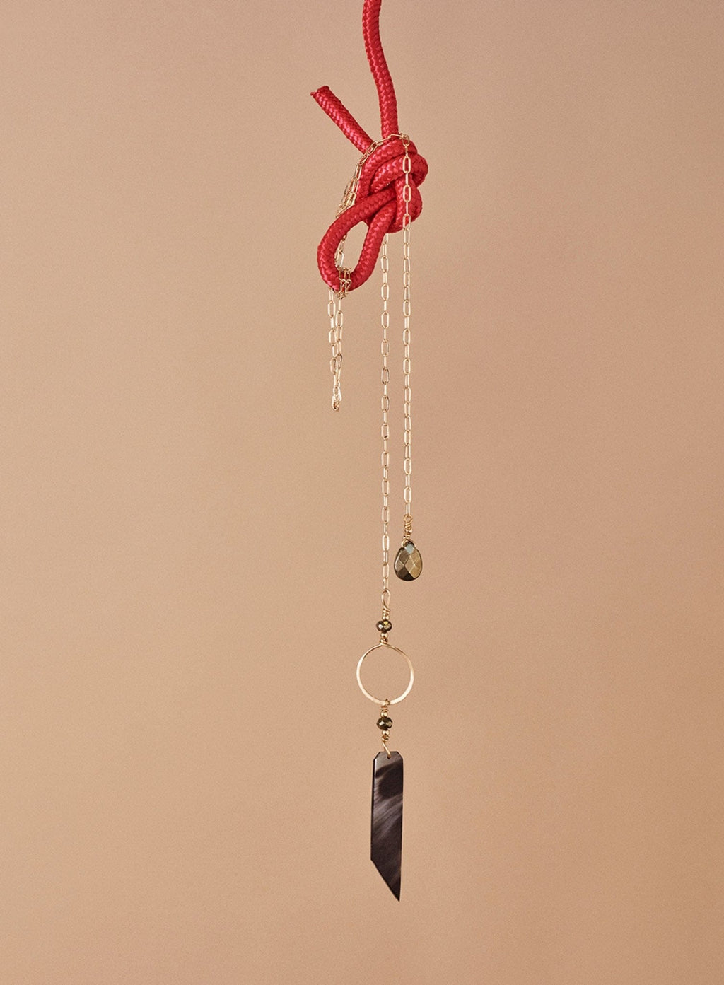 Marcilia 18K Gold Long Lariat