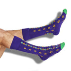 Mardi Gras - Mini Fleur-de-lis Dress Socks