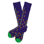 Mardi Gras - Mini Fleur-de-lis Dress Socks