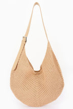 Mesh Crochet Shoulder With Pouch