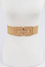 Metal Buckle Stretch Belt