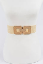 Metal Buckle Stretch Belt