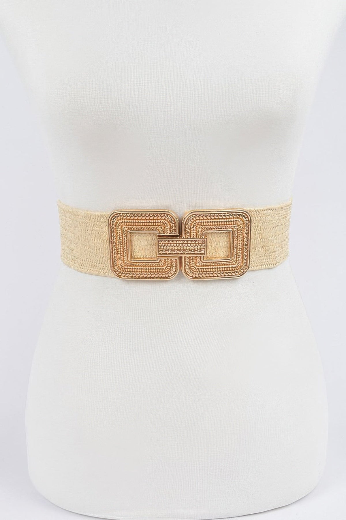 Metal Buckle Stretch Belt