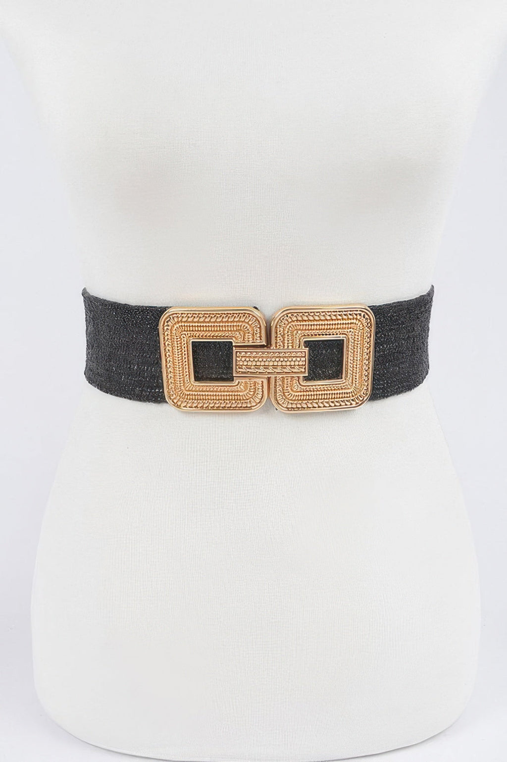 Metal Buckle Stretch Belt