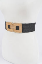 Metal Buckle Stretch Belt