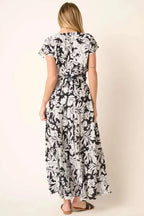 Women's Skirt & Top Set Skirt & Top Set - Lightweight Tropical Print - Matching Outfit