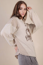 Wild West Cowgirls Graphic Knit Top - Taupe or Olive