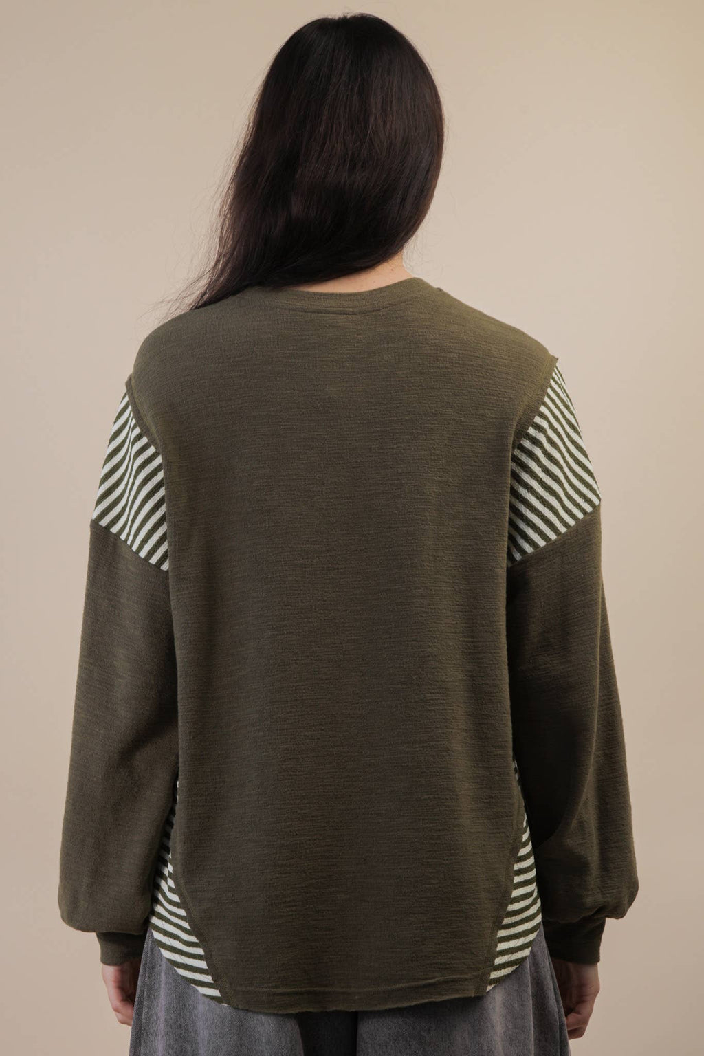 Wild West Cowgirls Graphic Knit Top - Taupe or Olive