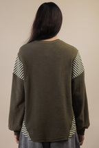 Wild West Cowgirls Graphic Knit Top - Taupe or Olive