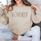 Mommin’ Sweatshirt | Embroidered Mom Crewneck