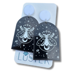 Celestial Moth Dome Earrings