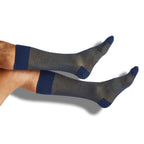 Navy and Gold Dress Socks 4 Pack
