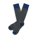 Navy / Gold Birdseye Dress Socks
