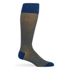 Navy / Gold Birdseye Dress Socks