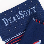 Navy Ole Miss Helmet Dress Socks