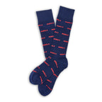 Navy Rebel Dress Socks