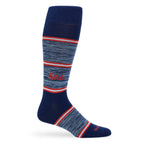 Navy Rebels Stripe Dress Socks