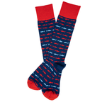 Navy Shark Socks