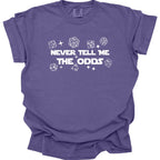 Never Tell Me The Odds D&D T-Shirt - Comfort Colors