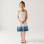 Ocean Ombre Nautical Schiffli | Hand-Dyed 100% Cotton Dress