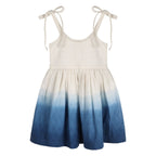 Ocean Ombre Nautical Schiffli | Hand-Dyed 100% Cotton Dress