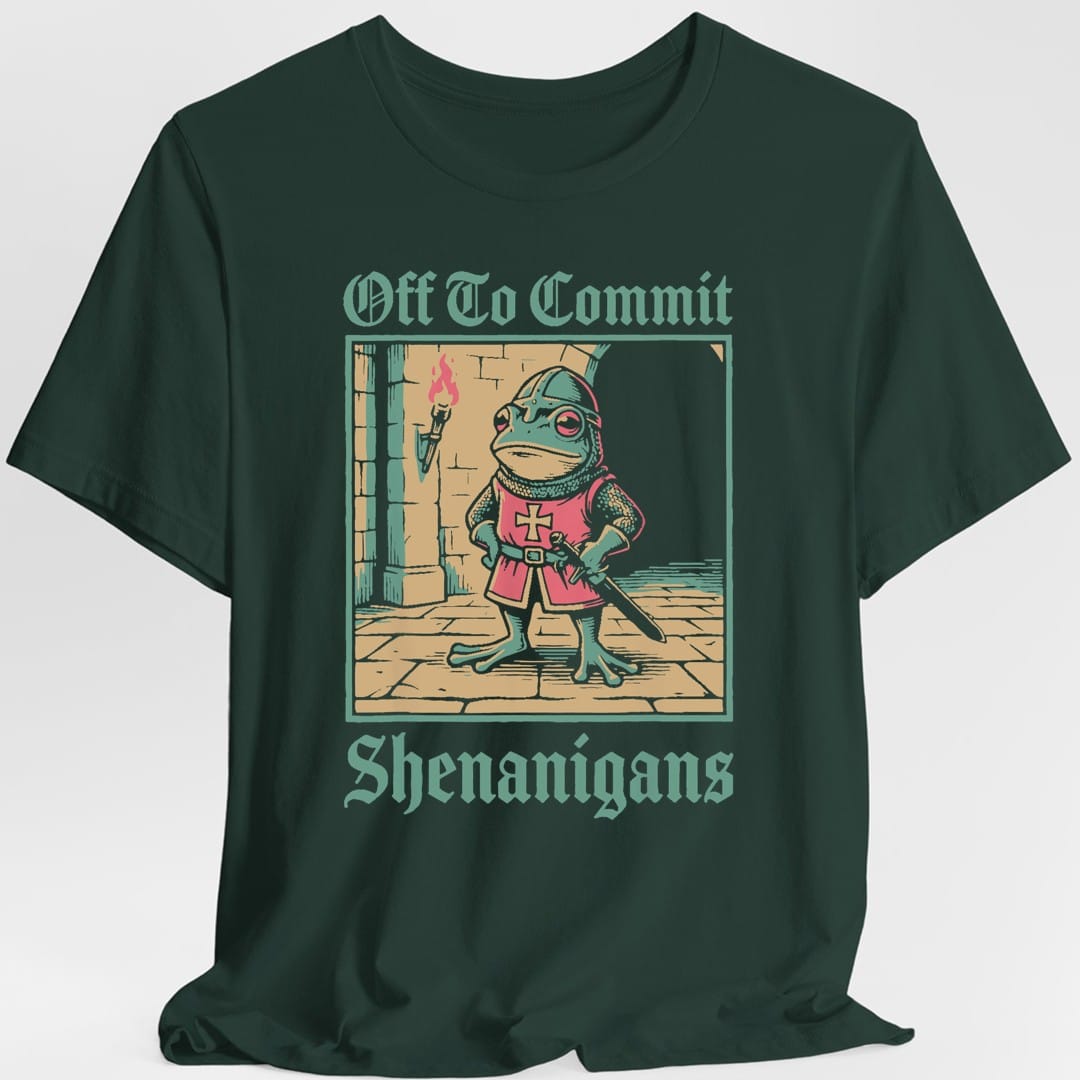 Off To Commit Shenanigans Frog T-Shirt