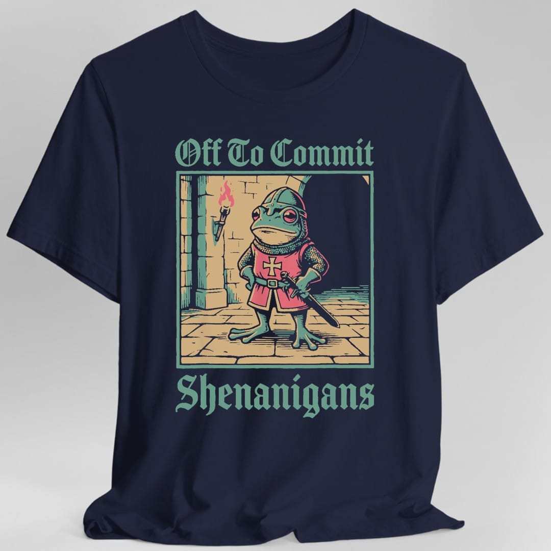 Off To Commit Shenanigans Frog T-Shirt