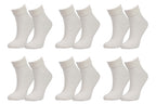 98% Organic Cotton Luxury Women's Socks 6-Pack.