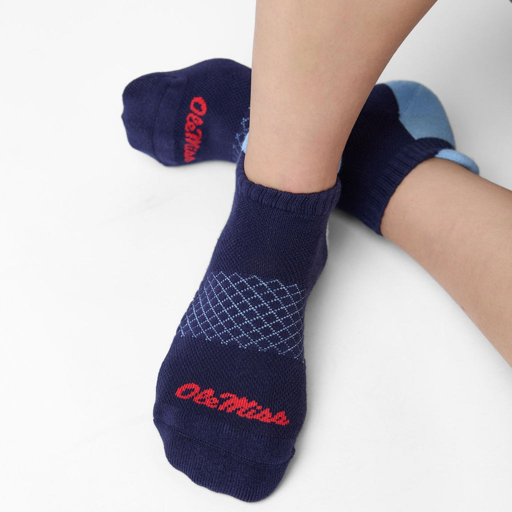 Ole Miss Ankle Socks  2 Pack