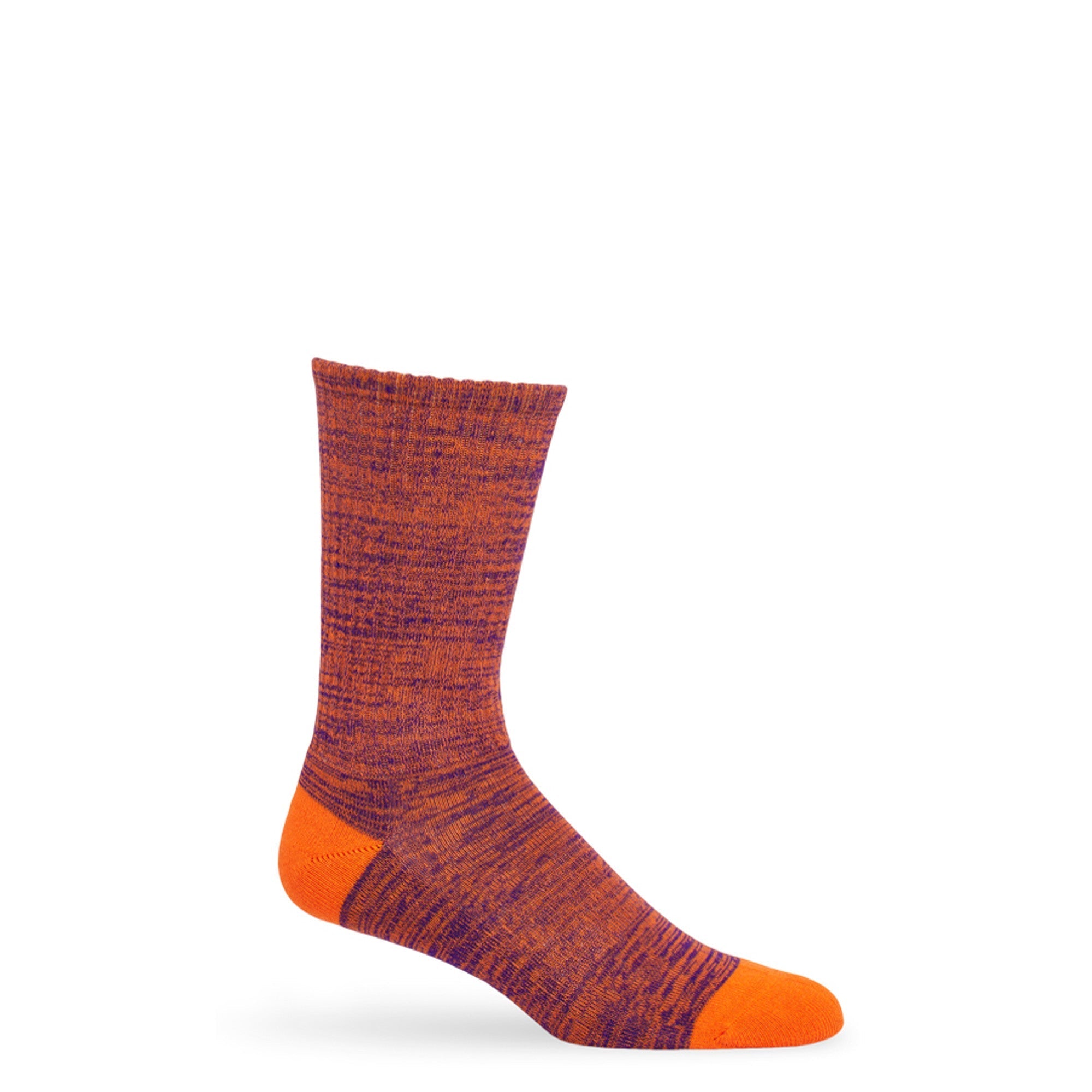 Orange Marl Casual Socks