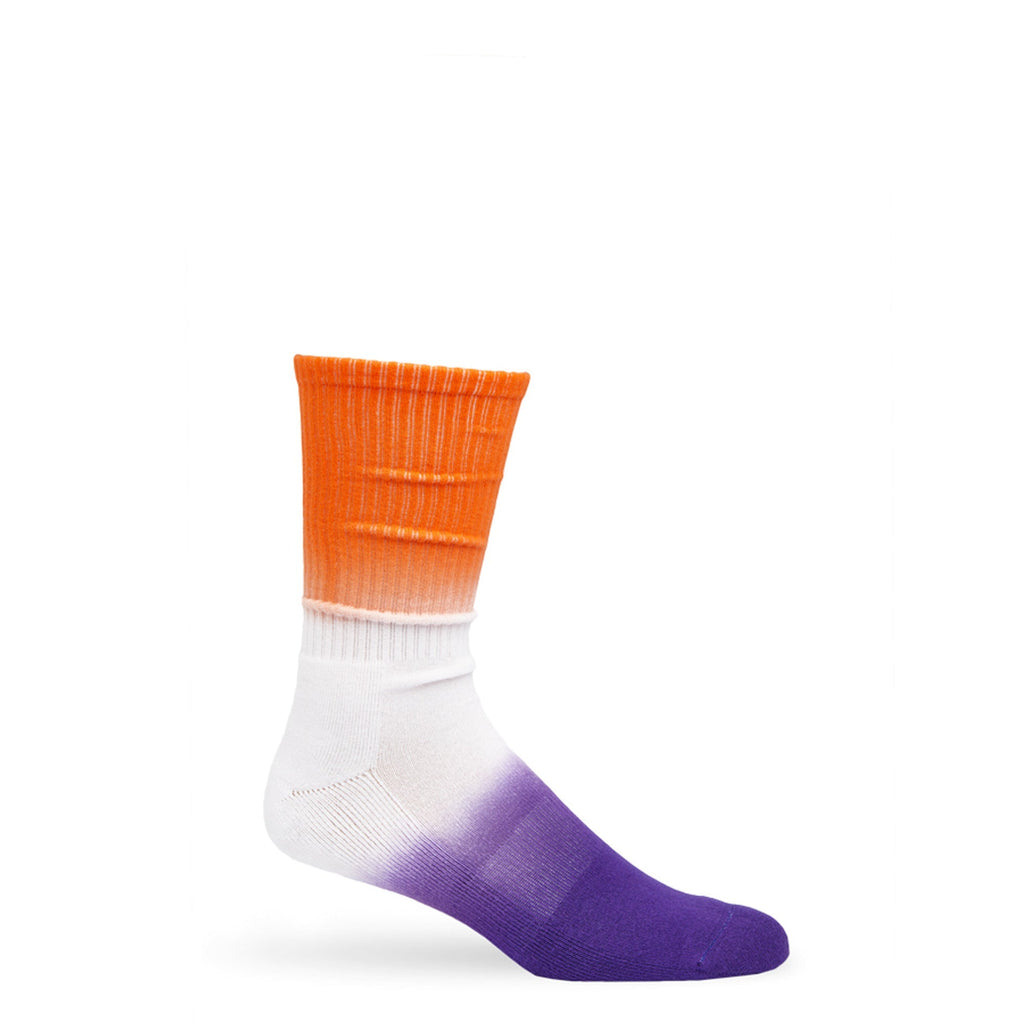 Orange / Purple Dip Casual Socks