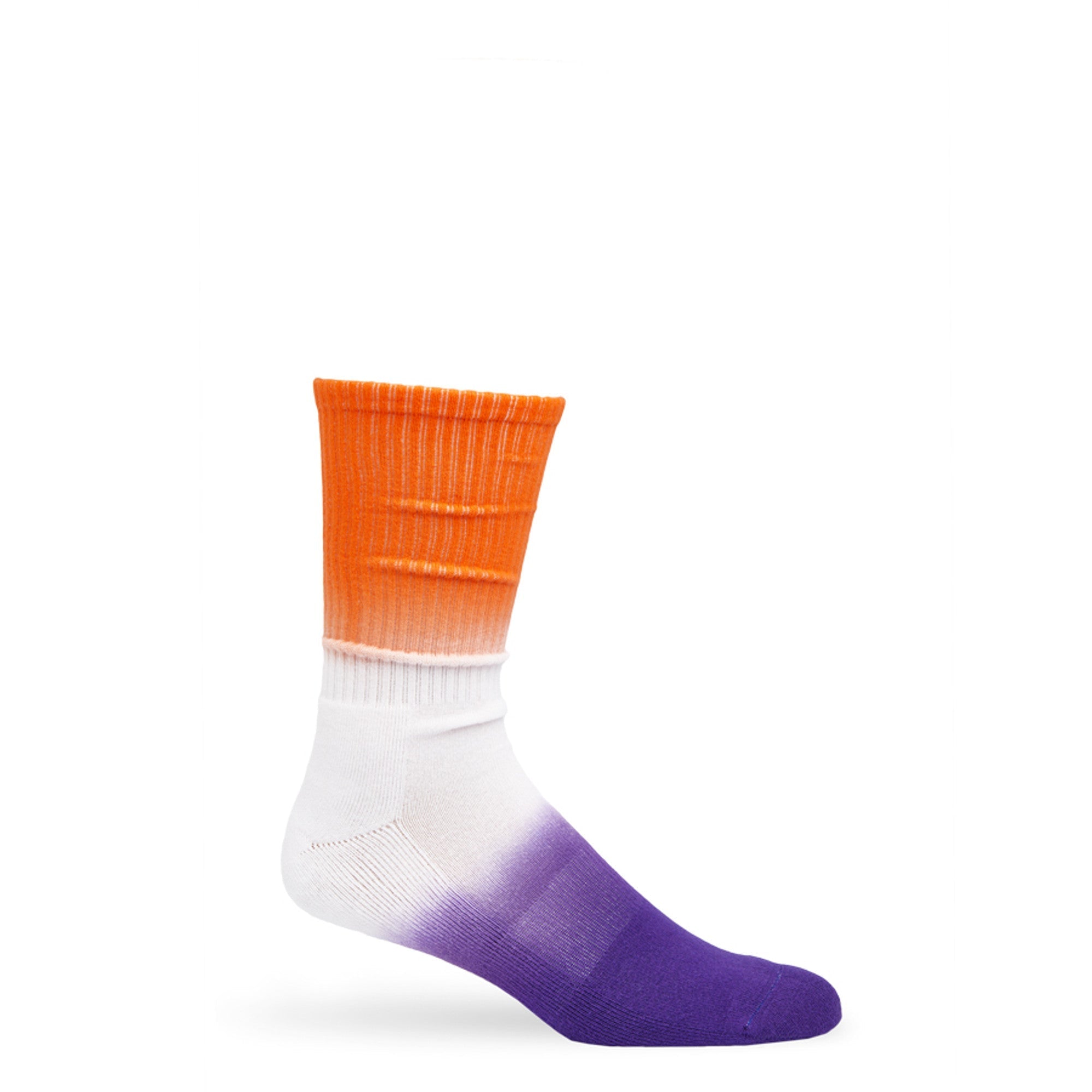 Orange / Purple Dip Casual Socks