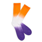 Orange / Purple Dip Casual Socks