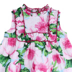 Pink Peony Ruffled Olivia Dress | Statement Floral Print